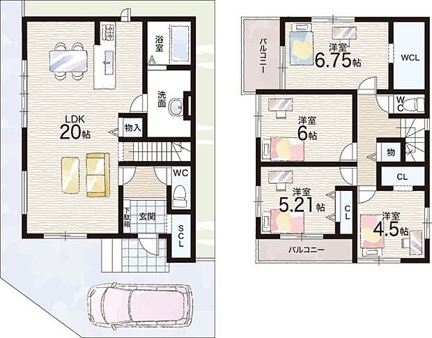 【4LDK】○四條畷小学校・・・徒歩15分 ○四條畷中学校・・・徒歩13分