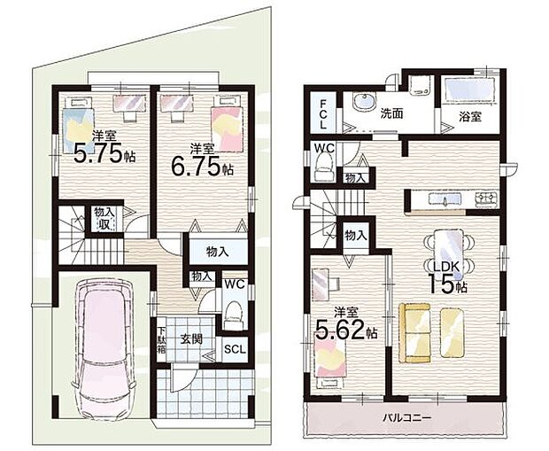 【3LDK】○荻野小学校・・・徒歩4分 ○荒牧中学校・・・徒歩21分