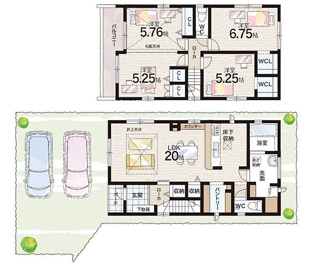【4LDK】○葉山小学校・・・徒歩14分 ○葉山中学校・・・徒歩15分