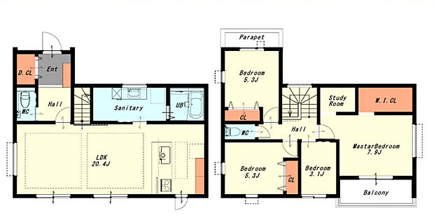 【4LDK】○筑紫が丘小学校・・・徒歩5分 ○広陵学校・・・徒歩16分