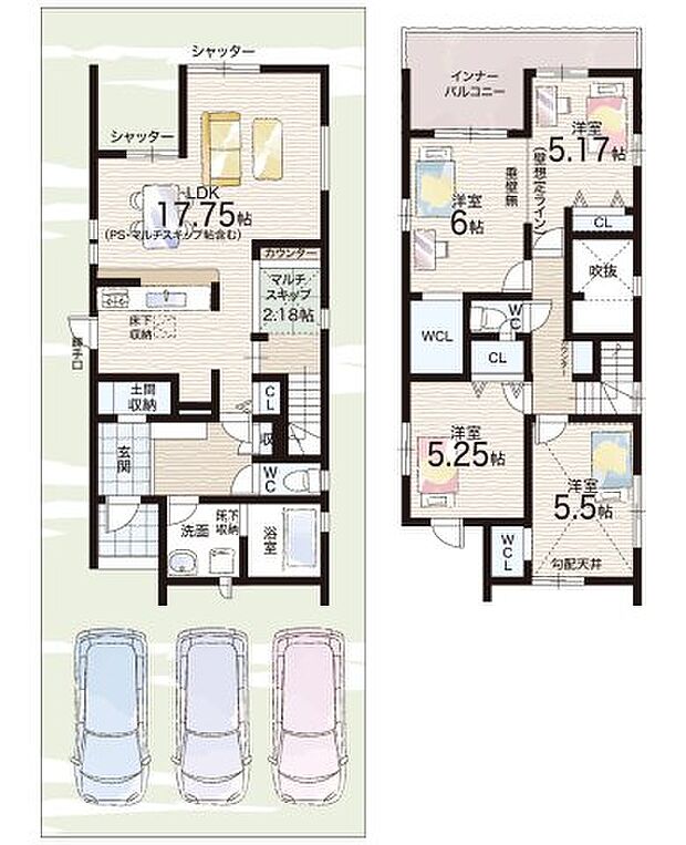 【3LDK】○園部小学校・・・徒歩１３分 ○園部中学校・・・徒歩４分