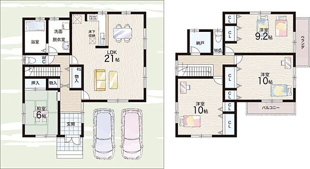【4LDK+S(納戸)】○州見台小学校・・・徒歩13分 ○木津南中学校・・・徒歩20分