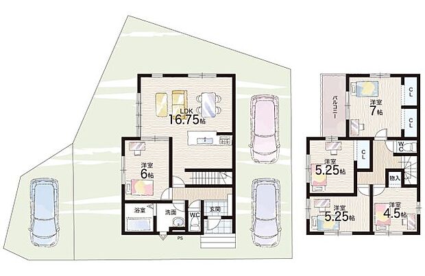 【5LDK】○桜丘小学校・・・徒歩6分 ○桜丘中学校・・・徒歩9分