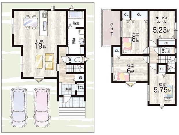 【3LDK+S(納戸)】○三碓小学校・・・徒歩19分 ○富雄南中学校・・・徒歩8分