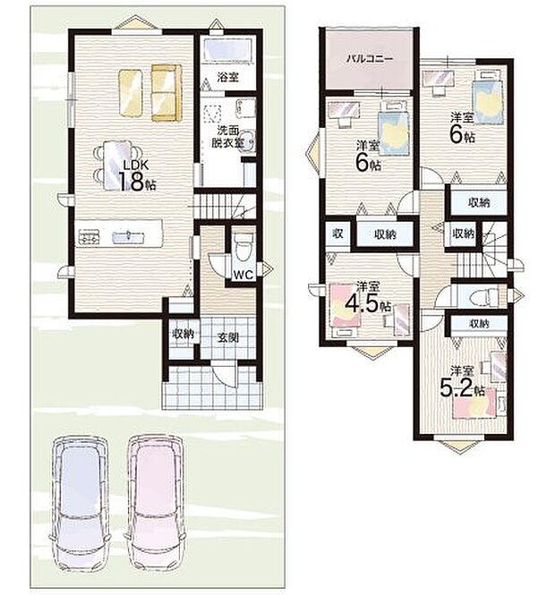【4LDK】○佐保川小学校・・・徒歩5分 ○三笠中学校・・・徒歩19分