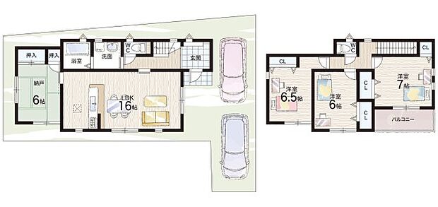 【3LDK+S(納戸)】○美原西小学校・・・徒歩5分 ○美原西中学校・・・徒歩14分