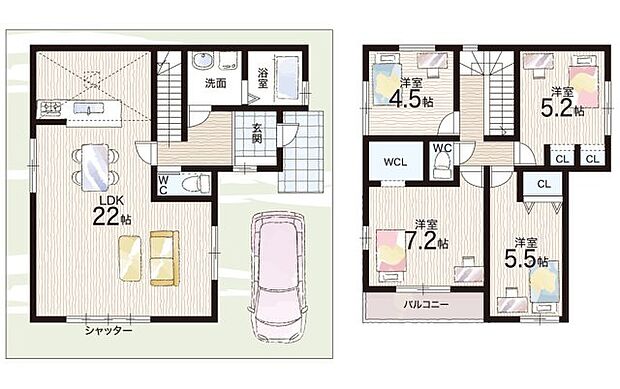 【4LDK】○西小学校・・・徒歩１５分 ○第一中学校・・・徒歩１３分