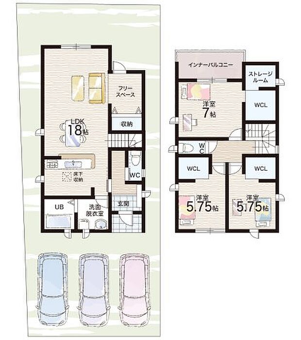 【3LDK+S(納戸)】○園部第二小学校・・・徒歩20分 ○園部中学校・・・徒歩29分