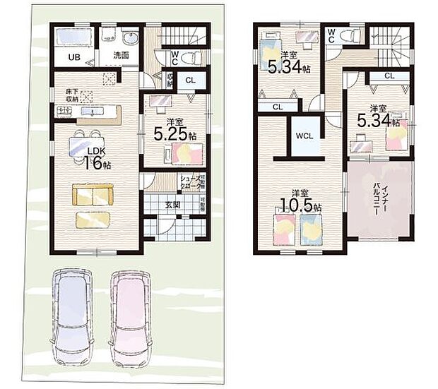 【4LDK】○高宮小学校・・・徒歩11分 ○彦根中学校・・・徒歩20分