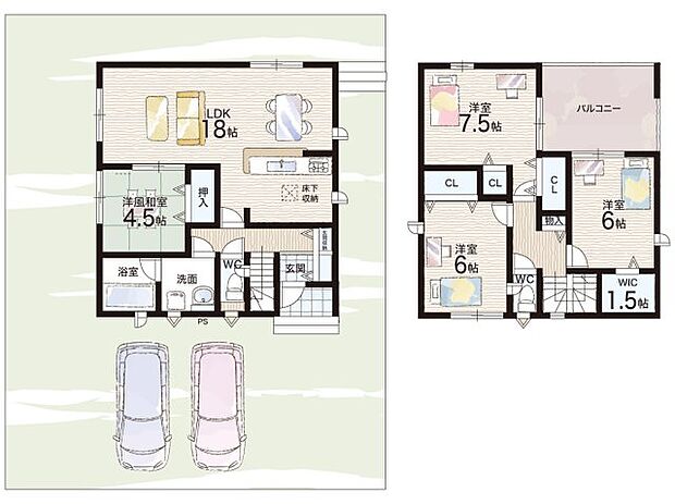 【4LDK】○三雲小学校・・・徒歩４３分 ○甲西中学校・・・徒歩３３分