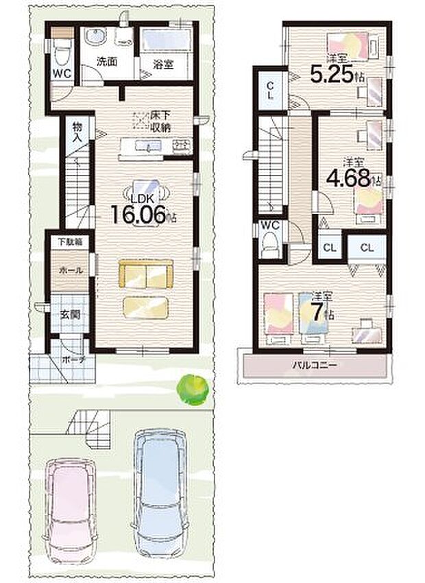 【3LDK】○下畑台小学校・・・徒歩13分 ○桃山台中学校・・・徒歩9分