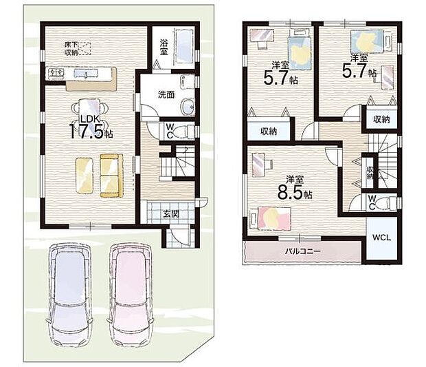 【3LDK】○芦部小学校・・・徒歩14分 ○郷荘中学校・・・徒歩28分