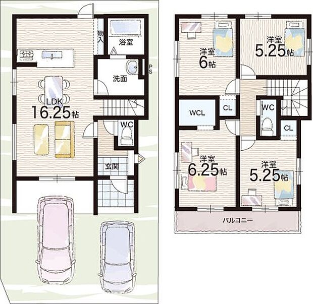【4LDK】○守山小学校・・・徒歩6分 ○守山南中学校・・・徒歩10分