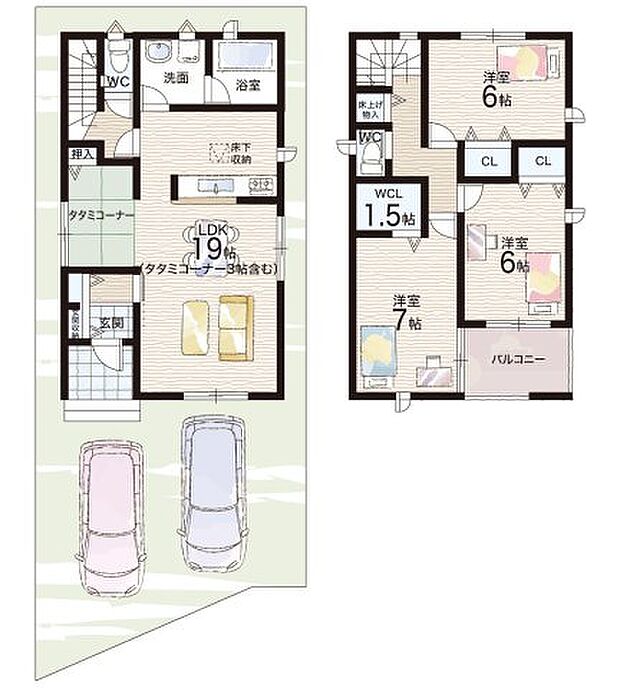 【3LDK】○春日小学校・・・徒歩13分 ○東香里中学校・・・徒歩22分
