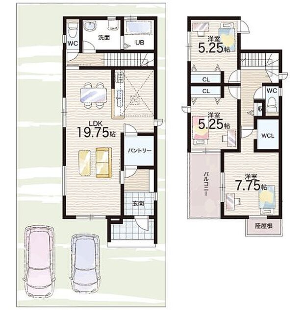 【3LDK+S(納戸)】○白川小学校・・・徒歩7分 ○東雲中学校・・・徒歩12分
