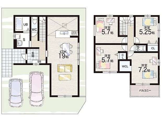 【4LDK】○石橋小学校・・・徒歩10分 ○石橋中学校・・・徒歩6分