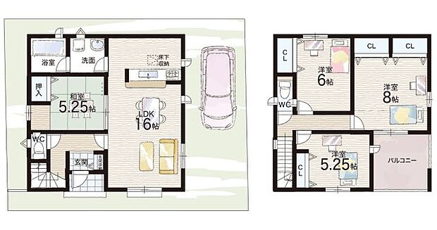 【4LDK】○三箇牧小学校・・・徒歩17分 ○第七中学校・・・徒歩20分