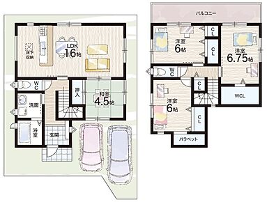 ○山の辺小学校・・・徒歩7分 ○北中学校・・・徒歩7分 