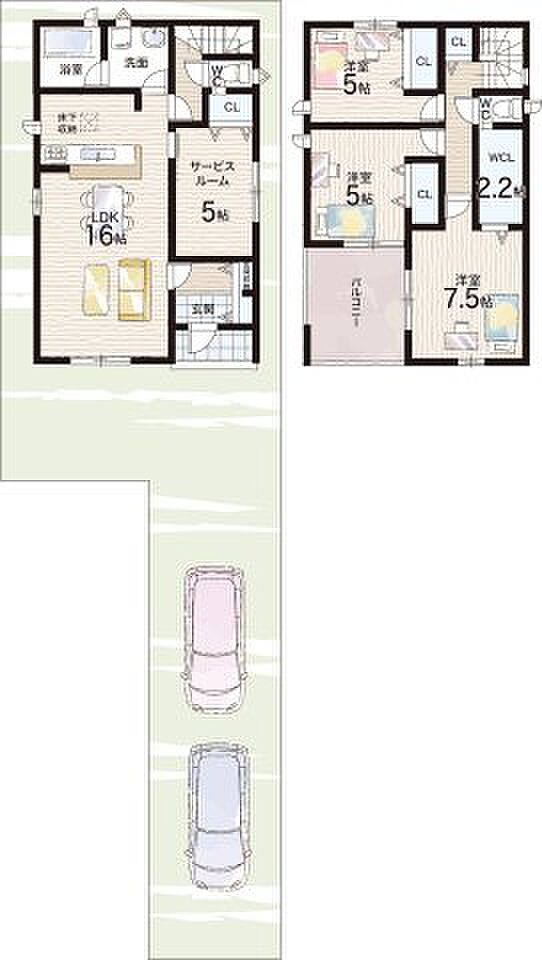 【3LDK+S(納戸)】○斑鳩小学校・・・徒歩18分 ○斑鳩中学校・・・徒歩14分