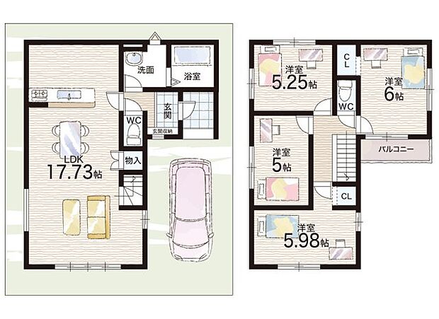 【4LDK】○南大冠小学校・・・徒歩6分 ○冠中学校・・・徒歩10分