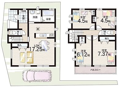 ○丸橋小学校・・・徒歩13分 ○第三中学校・・・徒歩7分 