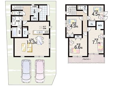 ○棚倉小学校・・・徒歩19分 ○山城中学校・・・徒歩32分 