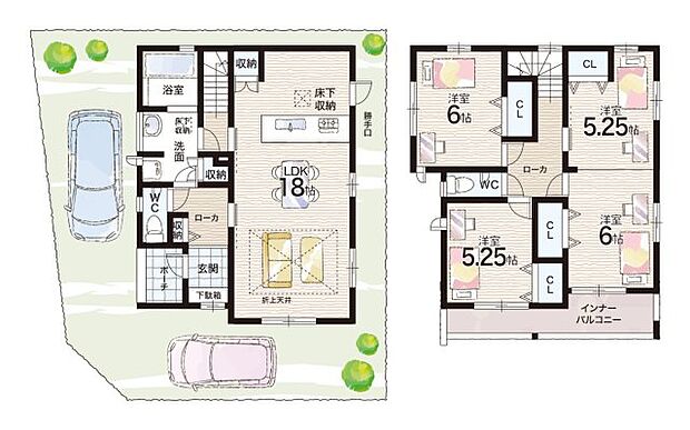 【3LDK】○摂陽小学校・・・徒歩9分 ○笹原中学校・・・徒歩11分