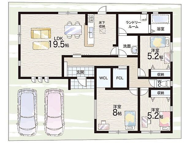【3LDK】○田原本小学校・・・徒歩7分 ○田原本中学校・・・徒歩8分