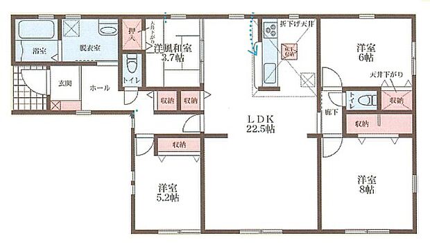 【3LDK】○旭ヶ丘小学校・・・徒歩9分 ○香芝北中学校・・・徒歩14分