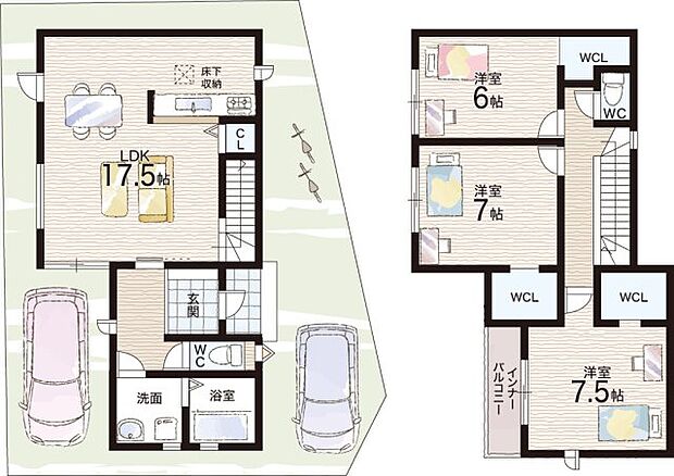 【3LDK】○長南小学校・・・徒歩15分 ○長南中学校・・・徒歩23分