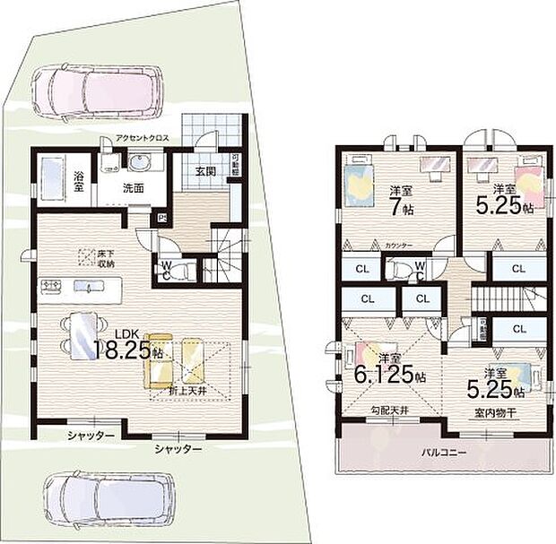 【3LDK】○笠縫小学校・・・徒歩10分 ○松原中学校・・・徒歩8分