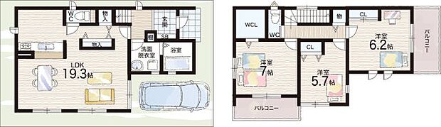 【3LDK】○四條畷南小学校・・・徒歩9分 ○四條畷西中学校・・・徒歩8分