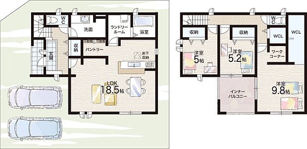 【3LDK】○辰市小学校・・・徒歩10分 ○都南中学校・・・徒歩23分