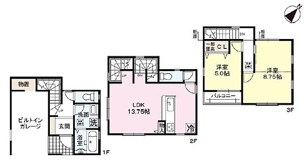 【2LDK】○浦風小学校・・・徒歩10分 ○小田中学校・・・徒歩27分