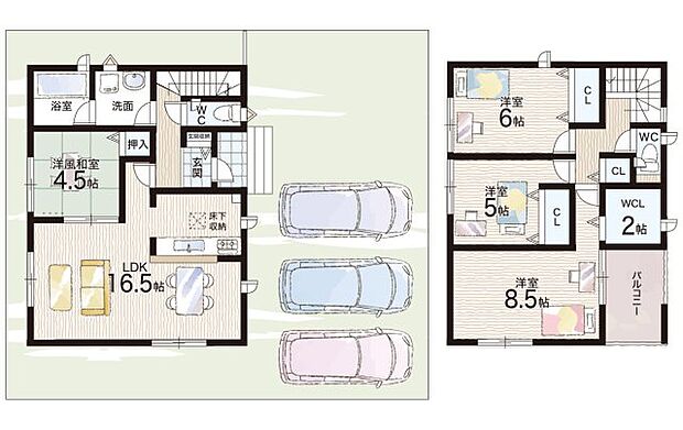 【4LDK】○石仏小学校・・・徒歩6分 ○加賀田中学校・・・徒歩7分