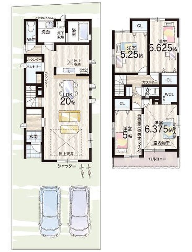 【3LDK】○山田小学校・・・徒歩13分 ○松原中学校・・・徒歩11分
