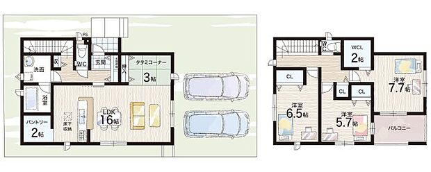 【3LDK】○石山小学校・・・徒歩23分 ○石山中学校・・・徒歩30分
