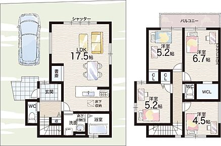 ○大山崎小学校・・・徒歩10分 ○大山崎中学校・・・徒歩11分 