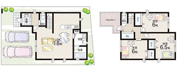 【3LDK】○国分小学校・・・徒歩11分 ○国分中学校・・・徒歩7分