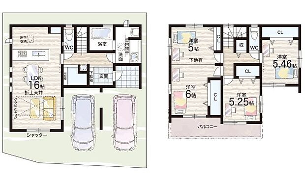 【3LDK】○笹原小学校・・・徒歩13分 ○笹原中学校・・・徒歩15分