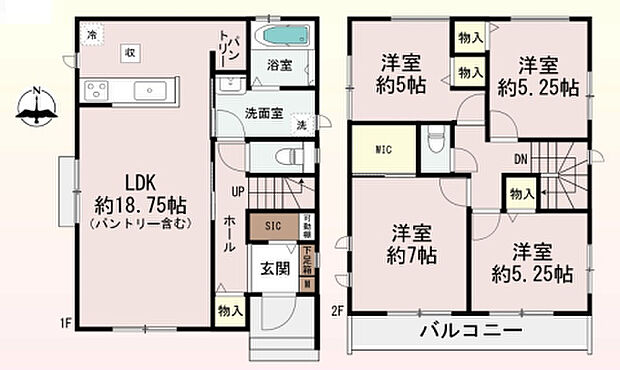 【4LDK】○末成小学校・・・徒歩7分 ○高司中学校・・・徒歩6分