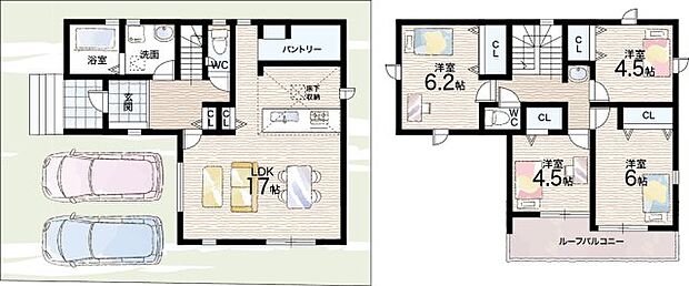 【4LDK】○南第一小学校・・・徒歩6分 ○南中学校・・・徒歩13分
