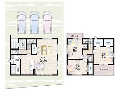 ○宇多野小学校・・・徒歩5分 ○双ケ丘中学校・・・徒歩20分 
