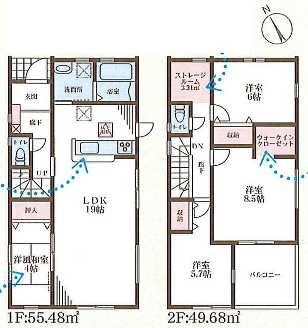 【4LDK】○堅田小学校・・・徒歩9分 ○堅田中学校・・・徒歩8分