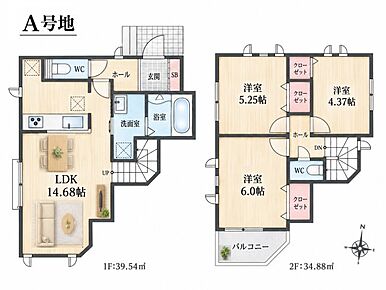 ○西牧野小学校・・・徒歩8分 ○渚西中学校・・・徒歩27分 