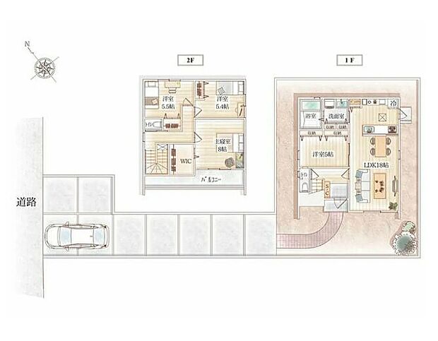 【B号地】間取図