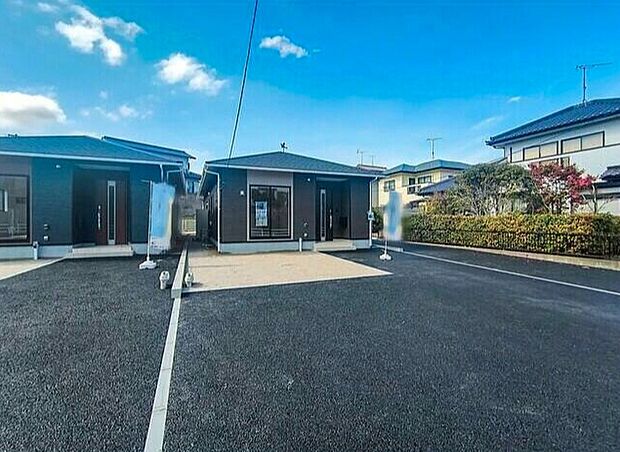 【【2号棟】外観】平屋建のオール電化住宅!