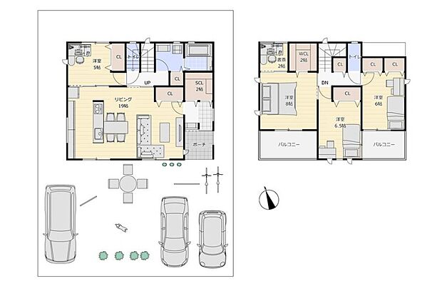 【建物プラン例(14号地)】建物価格2300万円、建物面積115.11m2(34.82坪)