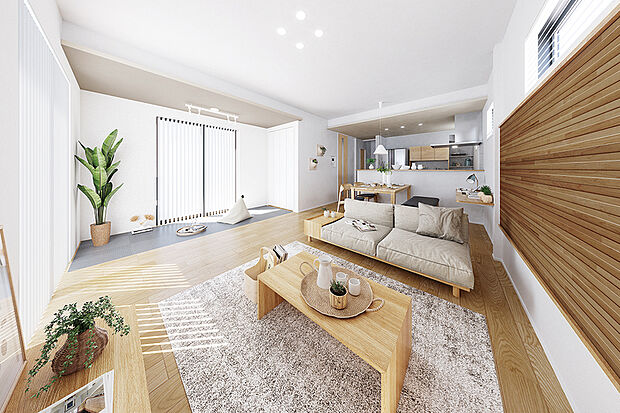 【【快適さを追求した、3つのくつろぎ空間】】ぬくもり感じる上質な木のインテリアを基調に、ライフスタイルに合わせて選べる3つのプランをご用意。多彩な収納や快適さを追求した邸別設計の住まいを届けます。