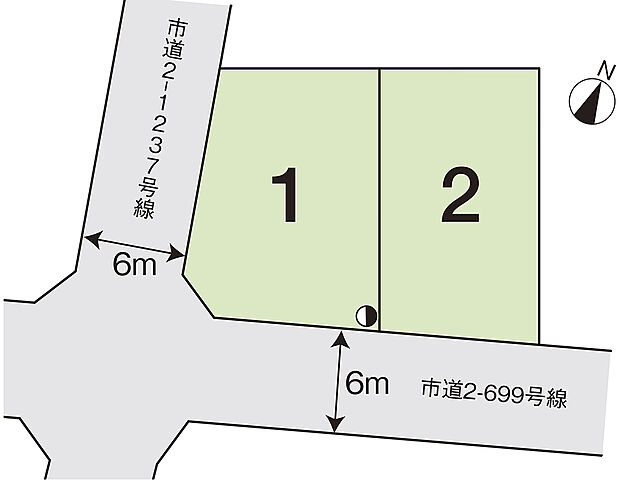 建築条件付・注文住宅用地 　2区画販売中です！